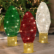 Ronis Led Glitter Thread Lightbulbs 3Pc Flash – thumbnail