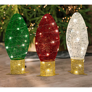Ronis Led Glitter Thread Lightbulbs 3Pc Flash – thumbnail
