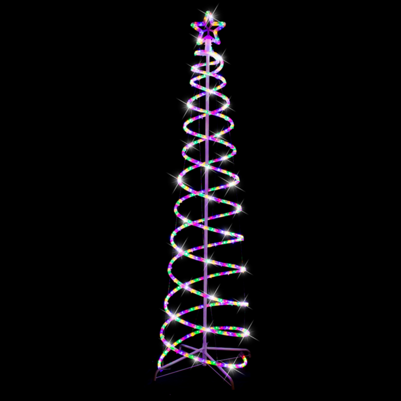 Ronis Led Rope Light Double Spiral Tree 1.8M Multi