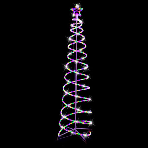 Ronis Led Rope Light Double Spiral Tree 1.8M Multi
