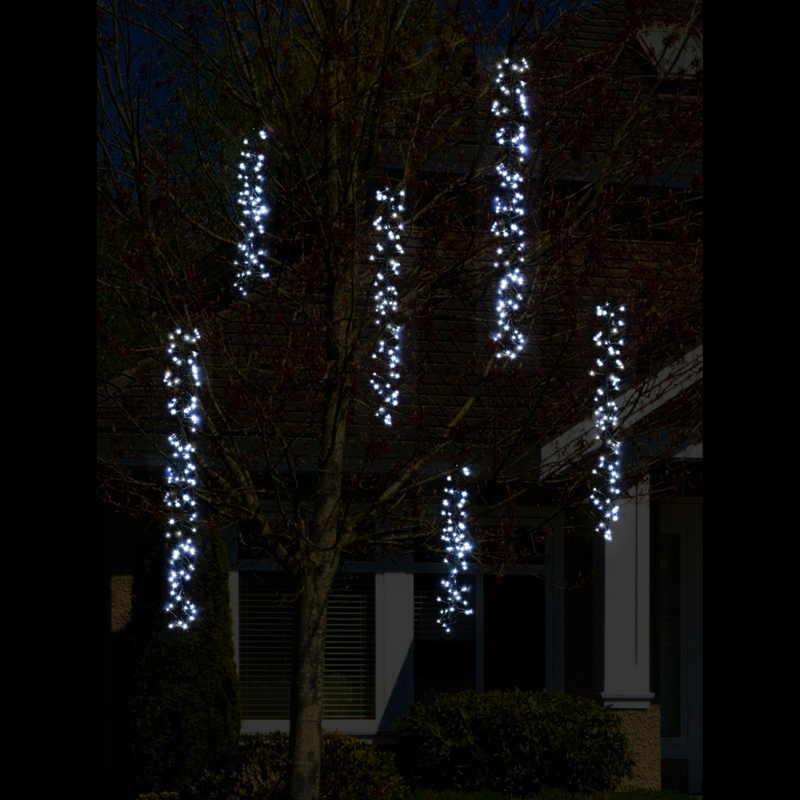 Ronis Led Timer Tree Cluster 480 10m 6pc Cool White