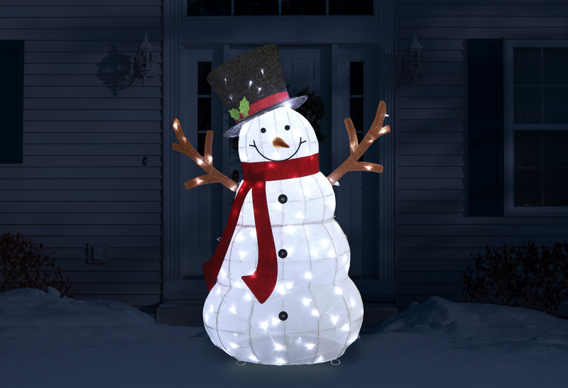 Led Mesh Melting Snowman 135Cm Twinkle