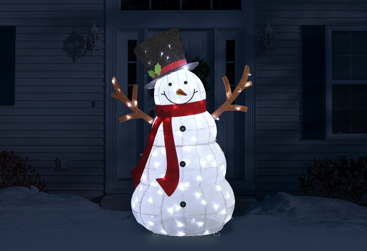 Led Mesh Melting Snowman 135Cm Twinkle — Ronis