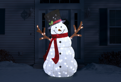 Led Mesh Melting Snowman 135Cm Twinkle
