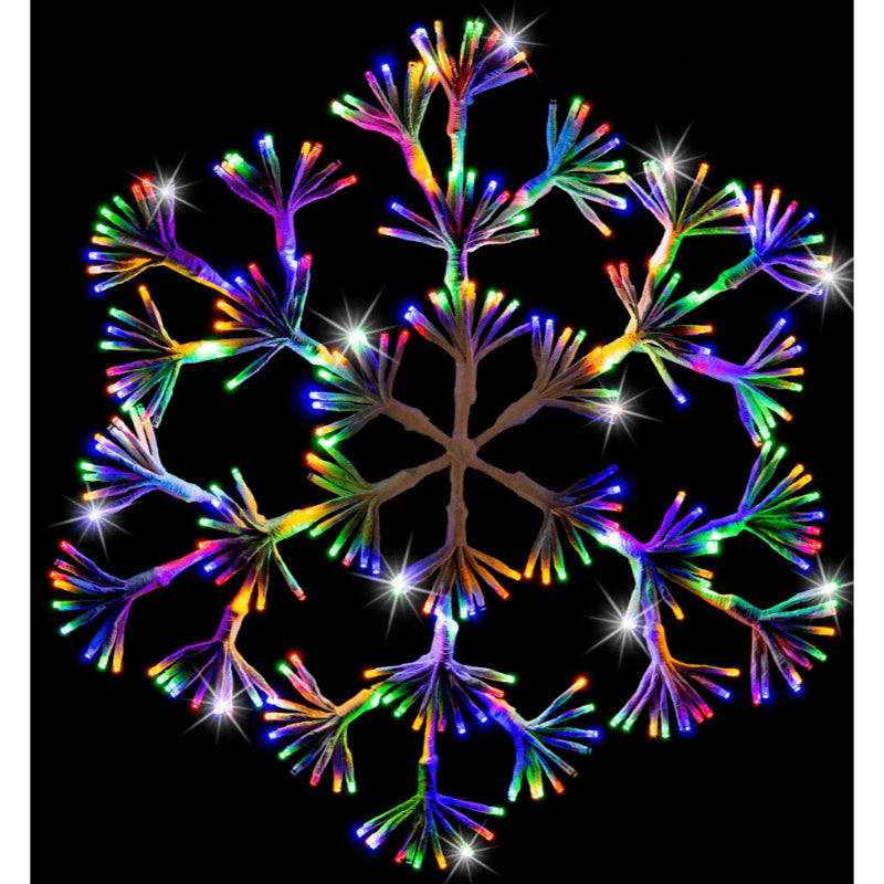 Led Sparkle Snowflake 60Cm Twinkle Multi