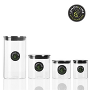 Ronis Lemon and Lime Acier Glass Jar Stainless Steel Lid 610ml – thumbnail