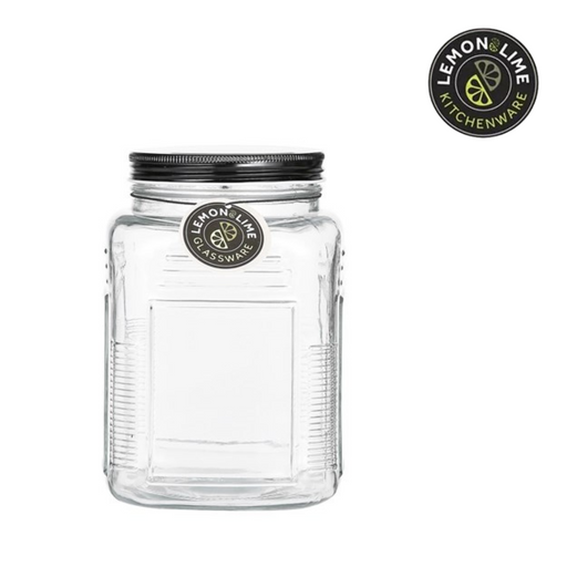 Ronis Lemon and Lime Ascot Glass Jar 1.5L