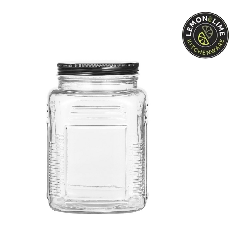 Ronis Lemon and Lime Ascot Glass Jar 1.5L