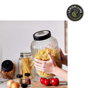 Ronis Lemon and Lime Brooklyn Glass Jar 3L 17.5x17.5x19cm – thumbnail