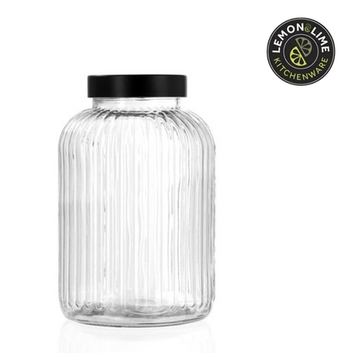 Ronis Lemon and Lime Brooklyn Glass Jar 5L 17.5x17.5x26cm