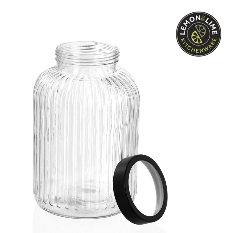 Ronis Lemon and Lime Brooklyn Glass Jar 5L 17.5x17.5x26cm