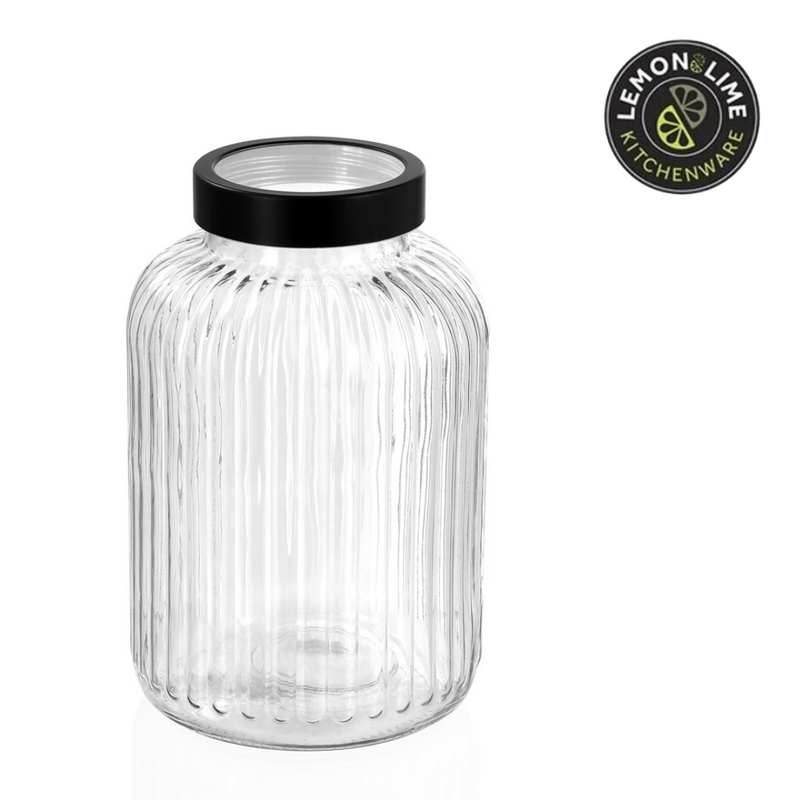 Ronis Lemon and Lime Brooklyn Glass Jar 5L 17.5x17.5x26cm