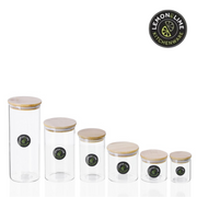 Ronis Lemon and Lime Camden Glass Jar Bamboo Lid 610ml – thumbnail