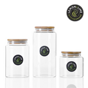 Ronis Lemon and Lime Camden Glass Jar Bamboo Lid 930ml – thumbnail