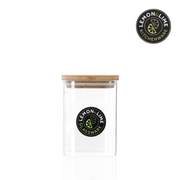Ronis Lemon and Lime Camden Square Glass Jar Bamboo Lid 550ml – thumbnail