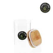 Ronis Lemon and Lime Camden Square Glass Jar Bamboo Lid 550ml – thumbnail