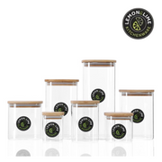 Ronis Lemon and Lime Camden Square Glass Jar Bamboo Lid 550ml – thumbnail
