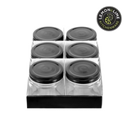 Ronis Lemon and Lime Capri Glass Preserve Jar Black Lid 200ml 6pk – thumbnail