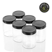 Ronis Lemon and Lime Capri Glass Preserve Jar Black Lid 300ml 6pk – thumbnail