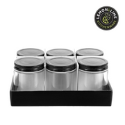 Ronis Lemon and Lime Capri Glass Preserve Jar Black Lid 300ml 6pk – thumbnail