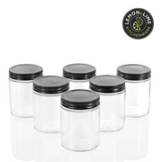Ronis Lemon and Lime Capri Glass Preserve Jar Black Lid 300ml 6pk – thumbnail
