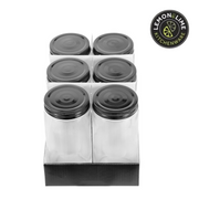 Ronis Lemon and Lime Capri Glass Preserve Jar Black Lid 500ml 6pk – thumbnail