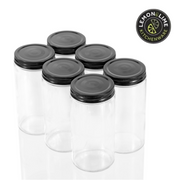 Ronis Lemon and Lime Capri Glass Preserve Jar Black Lid 500ml 6pk – thumbnail
