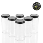 Ronis Lemon and Lime Capri Glass Preserve Jar Black Lid 500ml 6pk – thumbnail