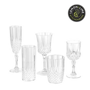 Ronis Lemon and Lime Crystal Deco Tumbler Tall 390ml