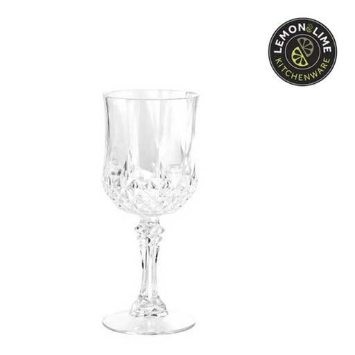 Ronis Lemon and Lime Crystal Deco Wine Glass 220ml
