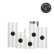 Ronis Lemon and Lime Glass Water Jug with Stainless Steel Lid 1.8L – thumbnail