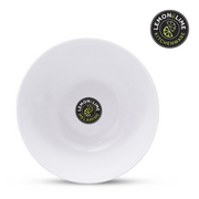 Ronis Lemon and Lime Melamine Round Serving Bowl 17.5cm White