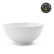 Ronis Lemon and Lime Melamine Round Serving Bowl 17.5cm White
