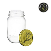 Ronis Lemon and Lime Roma Glass Conserve Jars Gold Lids 8.5x8.5x13cm 550ml 8pk – thumbnail