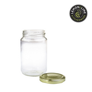 Ronis Lemon and Lime Verona Glass Conserve Jars Gold Lids 7x7x12cm 360ml 6pk – thumbnail