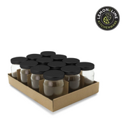 Ronis Lemon and Lime Verona Glass Jar Black Lid 150ml 12pk – thumbnail