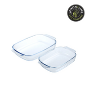 Ronis Lemon and Lime Yorkshire Glass Bakeware with Handles Rectangle 3.8L 38x25x6.5cm – thumbnail
