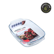 Ronis Lemon and Lime Yorkshire Glass Bakeware with Handles Rectangle 3.8L 38x25x6.5cm – thumbnail