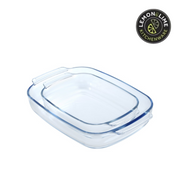 Ronis Lemon and Lime Yorkshire Glass Bakeware with Handles Rectangle 3.8L 38x25x6.5cm – thumbnail