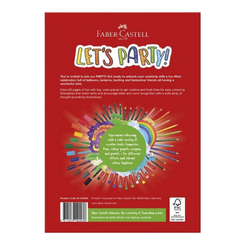 Ronis Lets Party Colouring Book 60pg