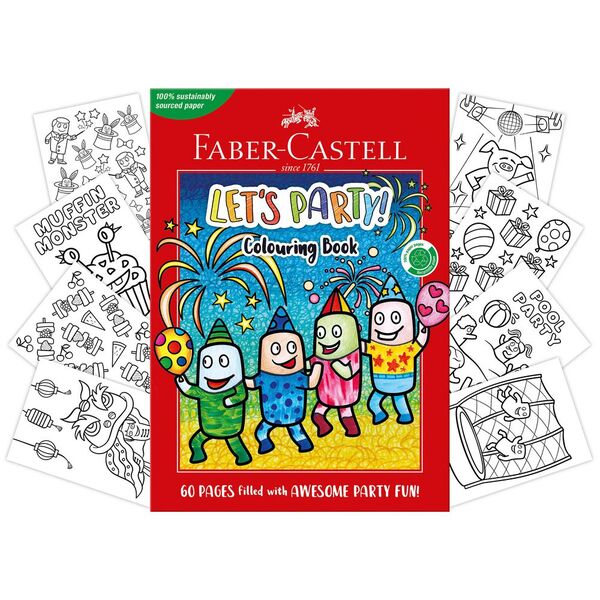 Ronis Lets Party Colouring Book 60pg