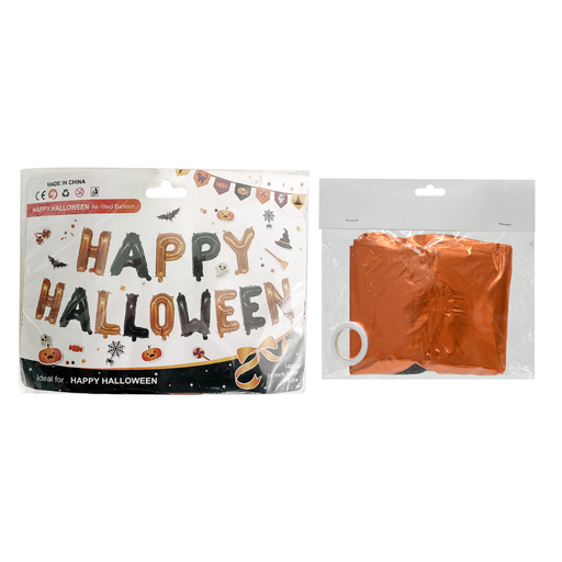 Ronis Letter Foil Balloon Set Happy Halloween