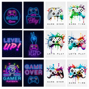 Ronis Level Up Gamer Canvases 30x40cm Assorted