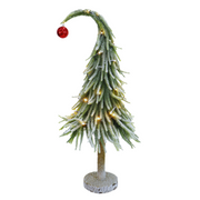 Light Up Spiky Curve Tree 60cm Battery Operated Christmas Decoration