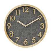 Ronis Linen Dial Wooden Wall Clock 35x35x3cm Natural
