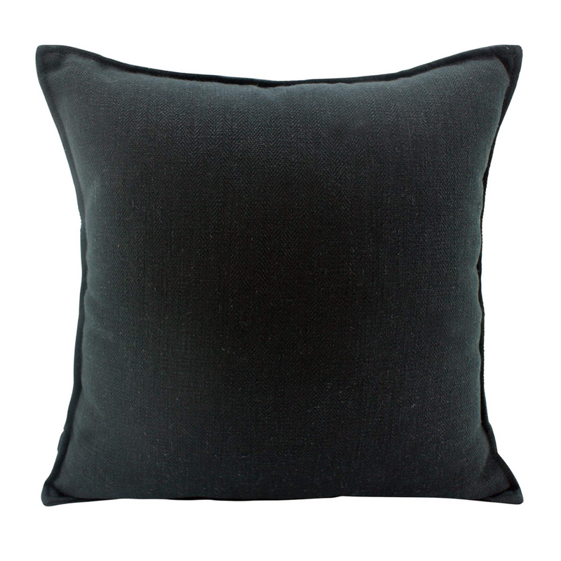 Ronis Linen Cushion 45x45cm Black