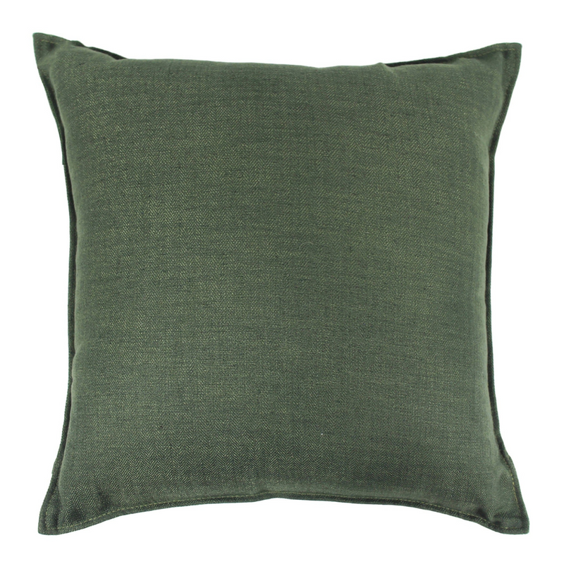 Ronis Linen Cushion 55x55cm Olive