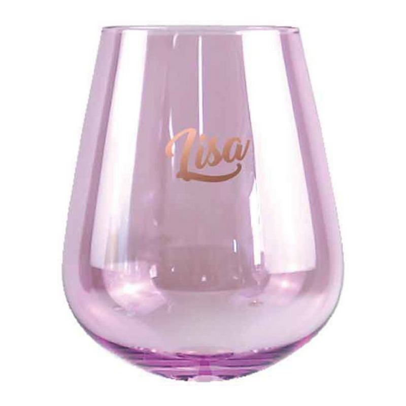 Ronis Lisa Stemless Glass 13cm 600ml 2pk