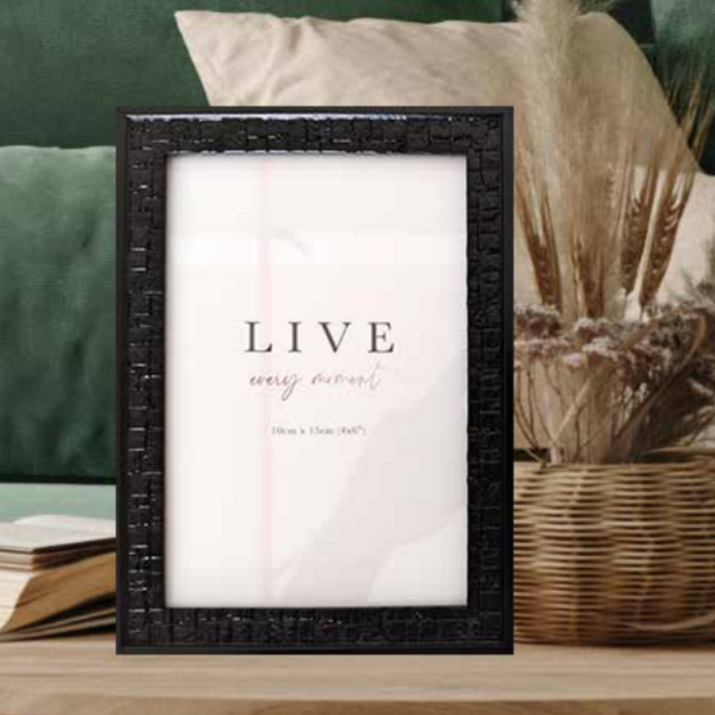 Live Every Moment non matted photo frame 10x15cm assorted inspirational picture frame for 4x6 photos