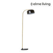 Ronis Londyn Floor Lamp 60x25x150cm Black/Brass